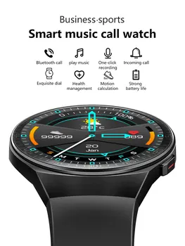 BYMUSE MT3 Glasbe Pametno Gledati 8G Pomnilnik Moških Bluetooth Klic Polni, Zaslon na Dotik, Nepremočljiva Funkcijo Snemanja Smartwatch