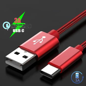 3A Kabel USB, Micro USB, C Kabel Hitro Polnjenje Žičnih Hitro Polnjenje 3.0 Kabel za Samsung Huawei Xiaomi Čast Redmi POCO LG