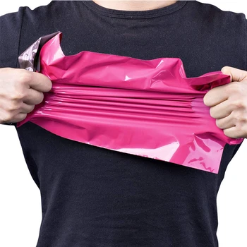50pcs roza poli mailer,pripravljeni na ladjo ali custom design roza odpremo vrečko,meri blagovne znamke poštnina vrečko kurirja selfseal vrečko z logotipom