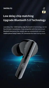 TWS Bluetooth 5.0 Slušalke Z Mikrofoni 9D HiFi Bas Čepkov Brezžične Slušalke IPX6 Nepremočljiva Šport Bluetooth Slušalke