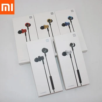 M11 Bas Slušalke Xiaomi 3,5 MM Stereo Čepkov Žično Nadzor Dvojno Voznik Z Mikrofonom Slušalke z mikrofonom Za MI CC9 Opomba 10 Redmi Opomba 8 9 Pro