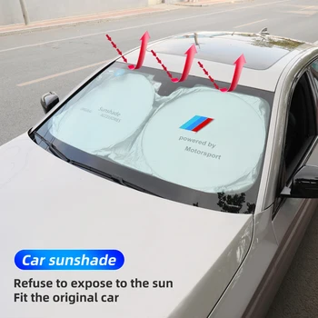 Auto Vetrobransko steklo Avtomobila Sonce Odtenek Zložljivi Dežnik Kritje Vizir Anti-UV Okno Odtenkov za Volkswagen, BMW, Toyota Tesla 160x85cm