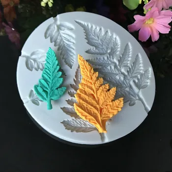 Čokolada silikonski Pekač Plesni Torto Dekoracijo Cvet, Listi Torto DIY Plesni