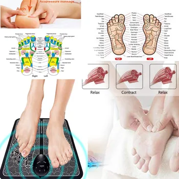 USB Električni Noge Preoblikovanje Stopala Massager Za Spodbujanje Mat Zložljive Prekrvavitev, Sprostitev Pritiska, Bolečine v Mišicah 3 Vrste
