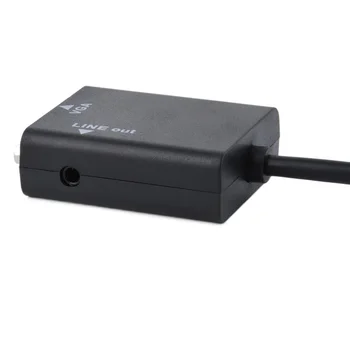 Hdmi-Compatble na VGA Pretvornik Kabel Moški-Ženski Adapter Z Zvokom za TV HDTV TVbox Računalnik PS4 Digitalnega v Analogni Signal