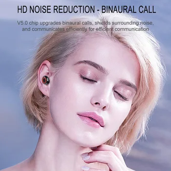 TWS Slušalke Bluetooth 5.0 Brezžične Stereo Slušalke za V Uho Čepkov Slušalke za Prostoročno Dotik za Nadzor Slušalke S Polnjenjem Polje 7379