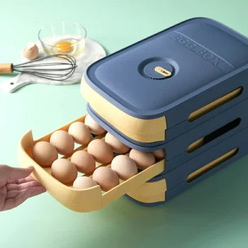 Omrežja Jajce Škatla Za Shranjevanje Jajce Pladenj Posode Kuhinja Hladilnik Jajca Pregleden Razpršilnik Nepredušno Sveže Ohranjanje