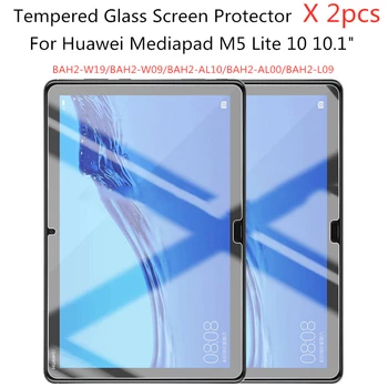2pcs 9H Kaljeno Steklo Screen Protector Za Huawei MediaPad M5 Lite 10 10.1 palca Tablet Zaščitno folijo Za BAH2-W09/L09/W19