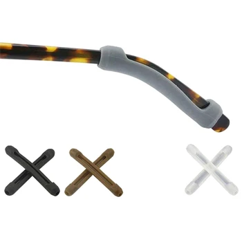 Očala Pregleden Anti Slip Silikonski Ušesni Kavljem Tempelj Nasvet Imetnik Eye Glasses Pribor Mehko 74265
