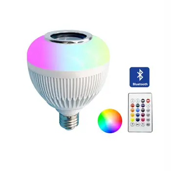 Smart RGB RGBW Brezžični Bluetooth Zvočnik Žarnica, LED Žarnice, Žarnice Luči Predvajalnik Glasbe Zatemniti Avdio Daljinski upravljalnik Padec Ladijskega prometa
