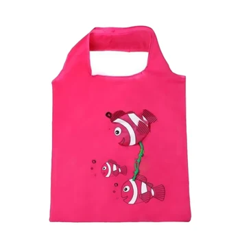 2021 novo Zložljive nakupovalno vrečko za Večkratno uporabo eko vrečko Srčkan Živali Natisne Potovalni Torbici Trgovina Tote vrečko za Shranjevanje tote vrečke za ženske