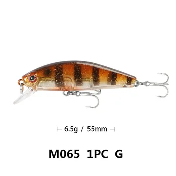 Novo Pisanec Tok Fishing Lure Mini Postrvi Vabe za 5,5 cm/6.5 g Majhnih Whopper z vibriranjem Svetlobe Potopu Crankbait Japonska Pozimi Reševanje
