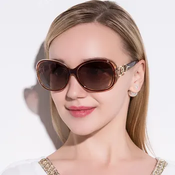 Luksuzne Blagovne Znamke Polarizirana Sončna Očala Ženske Blagovne Znamke Oblikovalec Retro Ovalne Vožnje Sunglass Ženske Letnik Okrogla Sončna Očala Za Ženske