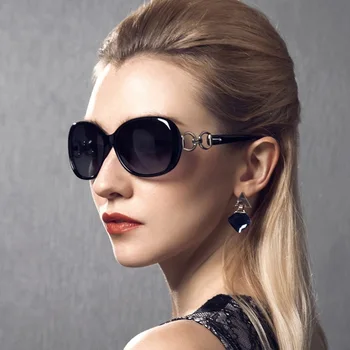 Luksuzne Blagovne Znamke Polarizirana Sončna Očala Ženske Blagovne Znamke Oblikovalec Retro Ovalne Vožnje Sunglass Ženske Letnik Okrogla Sončna Očala Za Ženske