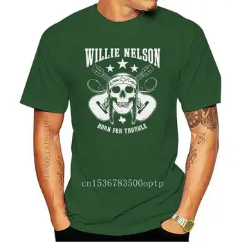 Willie Nelson - Rojen na Težave - Majica S-M-L-XL-2XL Nuovo Ufficiale Majica s kratkimi rokavi