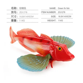 Simulacija Figurice Igrača Ocean Fish Živali Model Tuna Losos Figuric Morski Akvarij Veren Izobraževalne Otroci Igrače