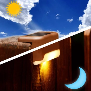 16 Paket Sončni Palubi Luči vodoodporna Led Solarna Svetilka na Prostem Opozorilo Toplo Luč za Korakom Krovi Pot Dvorišče Stopnicah