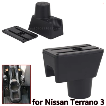 Za Nissan Terrano 3 Armrest Polje Univerzalni Avto BRV sredinski Konzoli, Caja Spremembe Pribor Dvojno Postavljeno z USB