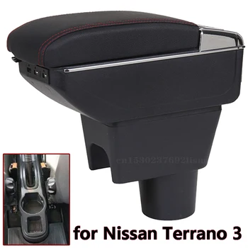 Za Nissan Terrano 3 Armrest Polje Univerzalni Avto BRV sredinski Konzoli, Caja Spremembe Pribor Dvojno Postavljeno z USB
