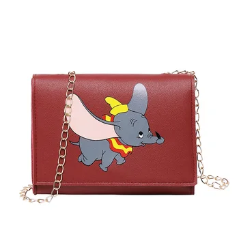 Disney Dumbo risanka lady messenger bag ramenski pu ženske, modno torbico minnie nakupovalno vrečko darilo Mobilni telefon vrečko torbici 76446