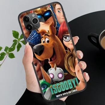 Doo-Scooby Risanka Telefon Primeru Zajema Trup Za iphone 5 5s se 2 6 6s 7 8 12 mini plus X XS XR 11 PRO MAX black tpu shell 3D prime 76465