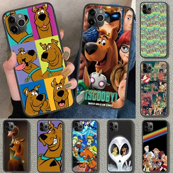 Doo-Scooby Risanka Telefon Primeru Zajema Trup Za iphone 5 5s se 2 6 6s 7 8 12 mini plus X XS XR 11 PRO MAX black tpu shell 3D prime
