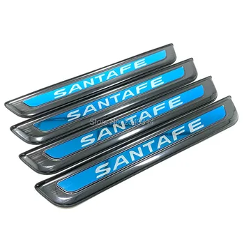 Za Hyundai Santa Fe 2019 Nerjavno Jeklo Vrata Avtomobila Polico Izvažajo Ploščo Kick Stražar Pedal Zaščitnik Trim Kritje Avto Styling Opremo