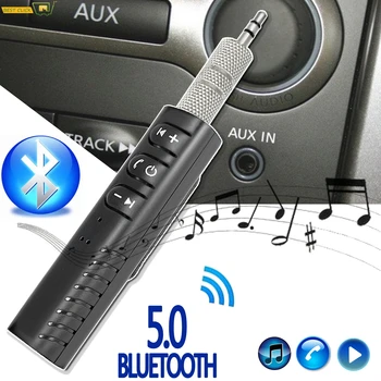 Bluetooth 5.0 Avto Glasbe, Audio Aux izhod za Slušalke Sprejemnikom, 3.5 mm Jack Brezžični Adapter za iphone, MP3, PC TV Oddajnik Bluetooth