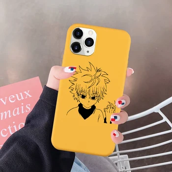 JAMULAR HUNTER x HUNTER Gon Killua Anime Phone Case For iPhone 11 Pro 12 X XS MAX XR 7 SE 20 6 8 Plus Soft Silicone Cover Fundas 77575