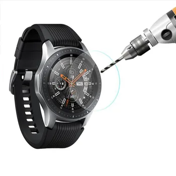 2 x Kaljeno Steklo Jasno, Zaščitna folija Zaščito Za Samsung Galaxy Watch 42MM 46MM Smartwatch Zaslon Patron Pokrov