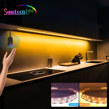 Suntech,5V USB Led Trak S Senzorjem, LED Trakovi Roko Pomete Kodranje Senzor za Svetlobo Halogenske Luči Za TV Ozadja, Kuhinja,garderobe