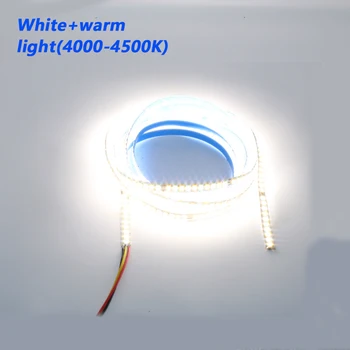 Visoko lumen SMD2835-200D Dvojni barve LED trakov, 8 mm širina svetlobni trak se uporablja v lestenci stropne svetilke plošča svetlobe itd.. 78813