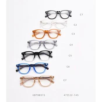 Moda Optičnih Očal Okvir Moški Ženske Blagovne Znamke Design Acetat Vintage Stil Kratkovidnost Očala Okvir Očistite Objektiv Visoke Kakovosti