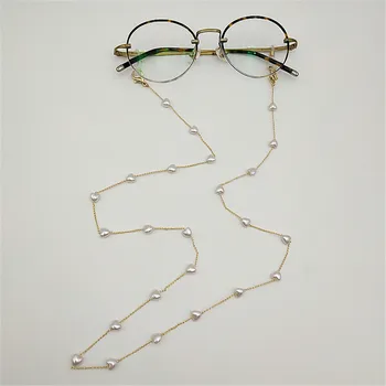 2021 Moda Pearl Ženske Kovinski Pašček Za Očala, Masko Verige Ogrlica Visi Maske Sončna Očala Kabel Imetnik Vratu Traku Vrv Darilo