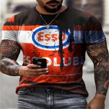 Evropski in Ameriški nova oblačila za moške SSO pismo 3D tiskanje okrogle ovratnik šport mladih modnih ulica T-shirt za moške kratke rokave