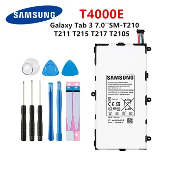 Originalni SAMSUNG Tablični T4000E Baterija 4000 mah Za Samsung Galaxy Tab 3 7.0 T211 T210 T215 T217A T210R T2105 P3210 P3200 +Orodja