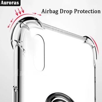 Auroras Za Motorola G100 Primeru Anti-pade zračna Blazina Jasno Primeru Shockproof Z Obroč Ohišje Za Moto G100 Pokrov