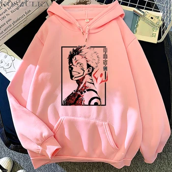 Vroče Japonski Anime Hoody Jujutsu Kaisen Grafični Hoodies Ulzzang Svoboden Risanka Unisex Sweatshirts