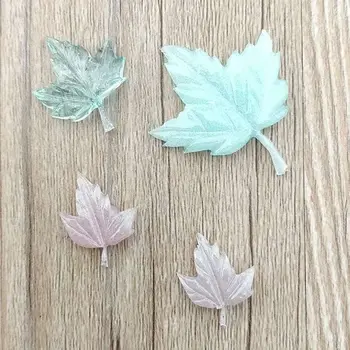 Maple Leaf Nakit, Izdelava DIY Epoksi Smolo Plesni Silikonsko Plesni Ogrlico, Obesek, 4 stilov Obrti Prozoren Silikonski Kalup