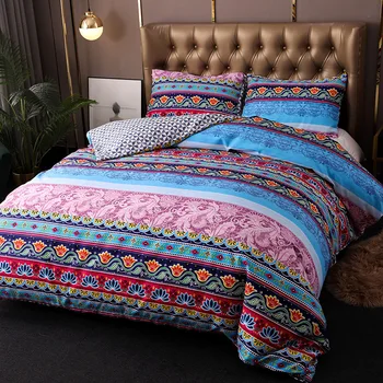 Aggcual Bohemian fance posteljnina nabor king size 3d tiskanje nacionalni slog rjuhe kritje nastavite zakonsko posteljo doma tekstilne prevleke be05