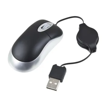 Prenosni Računalnik Prenosni USB 2.0/1.1 Miško Zložljive Slim, USB Optični se Pomaknite Miško za Laptop PC Optični Senzor 800dpi