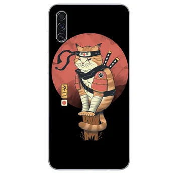 Suši Ninja mačka primeru telefon Xiaomi mi 9 lite redmi K30 K40 7A 8A 9A 9C stojalo pokrov na Redmi Opomba 9s 8T 7 8 9 5 Pro Primeru 81597