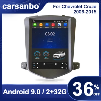 2006-Chevrolet Cruze Za 10,4-Palčni Zaslon na Dotik, Android 9.0 Avto Radio Bluetooth Stereo Multimedijski Predvajalnik, GPS Navigacijski DVD ŠT.