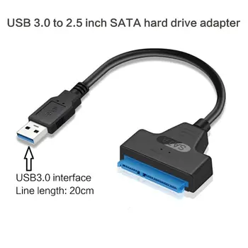 X7AA USB 3.0/2.0/Tip C do 2,5 Inch SATA Trdi Disk Adapter Pretvornik-Kabel za 2.5