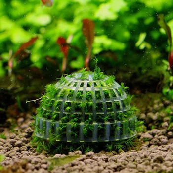 Plastični Akvarij Dekoracijo Žive Rastline Fish Tank Medijev Moss Žogo Filter Za Vodni Ljubljenčki Mineralnih Kroglice Akvarij Dodatki