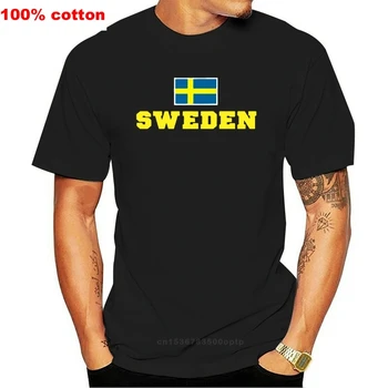 2019 Modni O-Vratu Moški T-shirt SCHWEDEN (Švedska), T-Shirt, S M L XL XXL (WMS02-55)