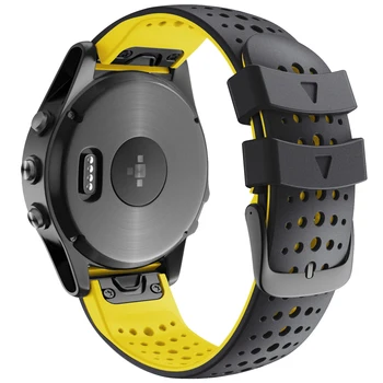 22 26 mm Šport Silikonski Watchband Wriststrap Za Garmin Fenix 6X 6 Pro 5X 5 Plus 3 3HR 935 Enostavno Fit Hitro Sprostitev WirstbandCorrea
