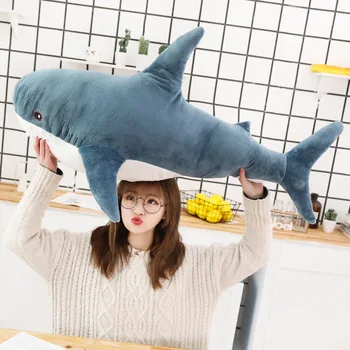 15-140 cm Simulacije Shark Plišastih Igrač Mehko Polnjene Ocean Živali, morskega Psa Udobno Blazino Kavč, Blazine Lutka Otrok Rojstni dan Darila