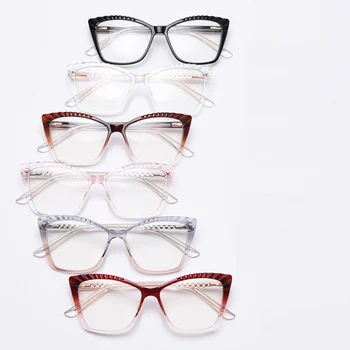 Peekaboo TR90 letnik očala, optično ženska mačka oči okvirji moda okviri ženske jasno objektiv pregleden darila