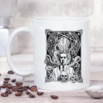 Temno Mit Cthulhu Vrč Lovecraft Fanta Darilo 350ml Keramični Spremenila Barve, Mleko, Čaj, Kava, Skodelice in Skodelice Čaja